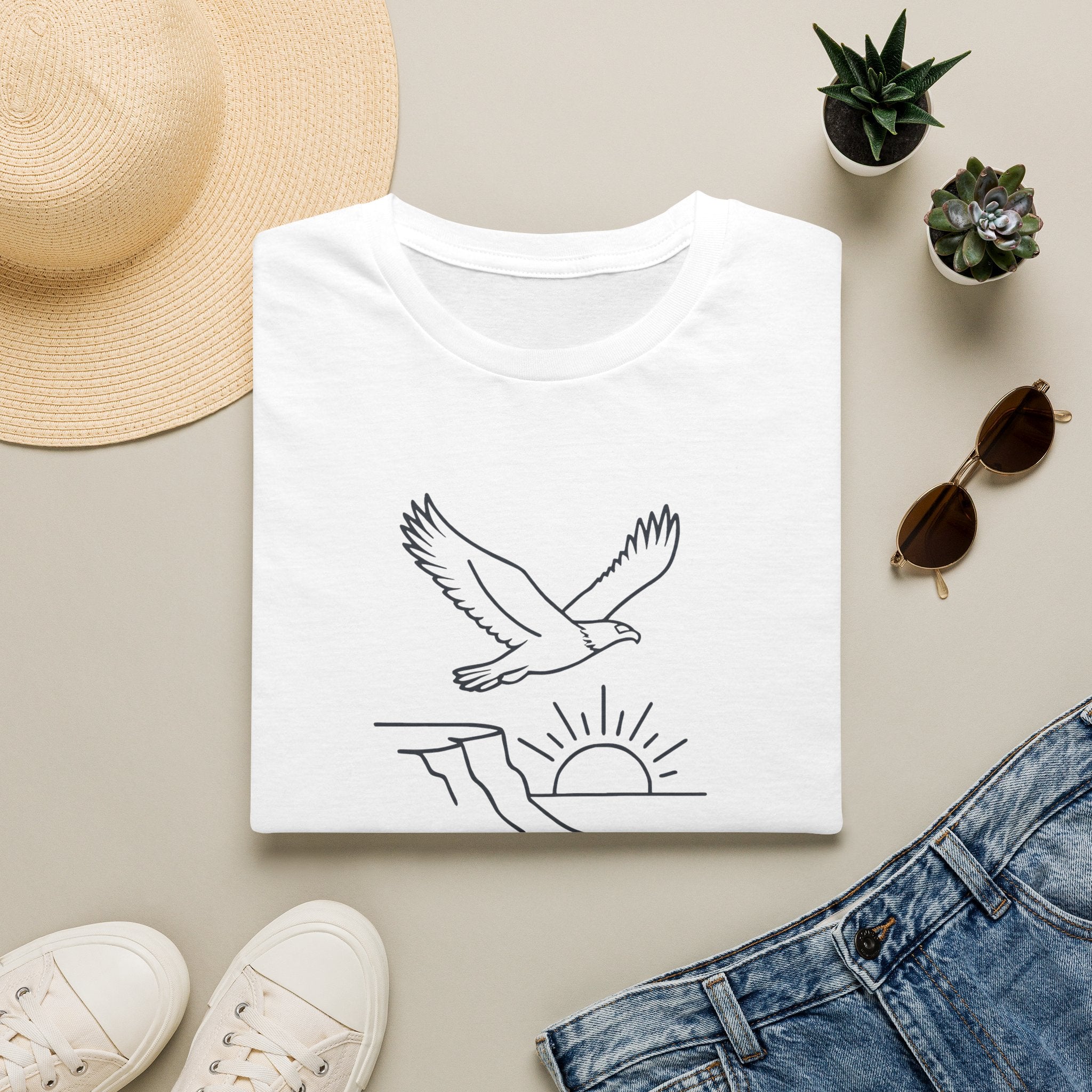 Eagle Over Sunrise T-Shirt