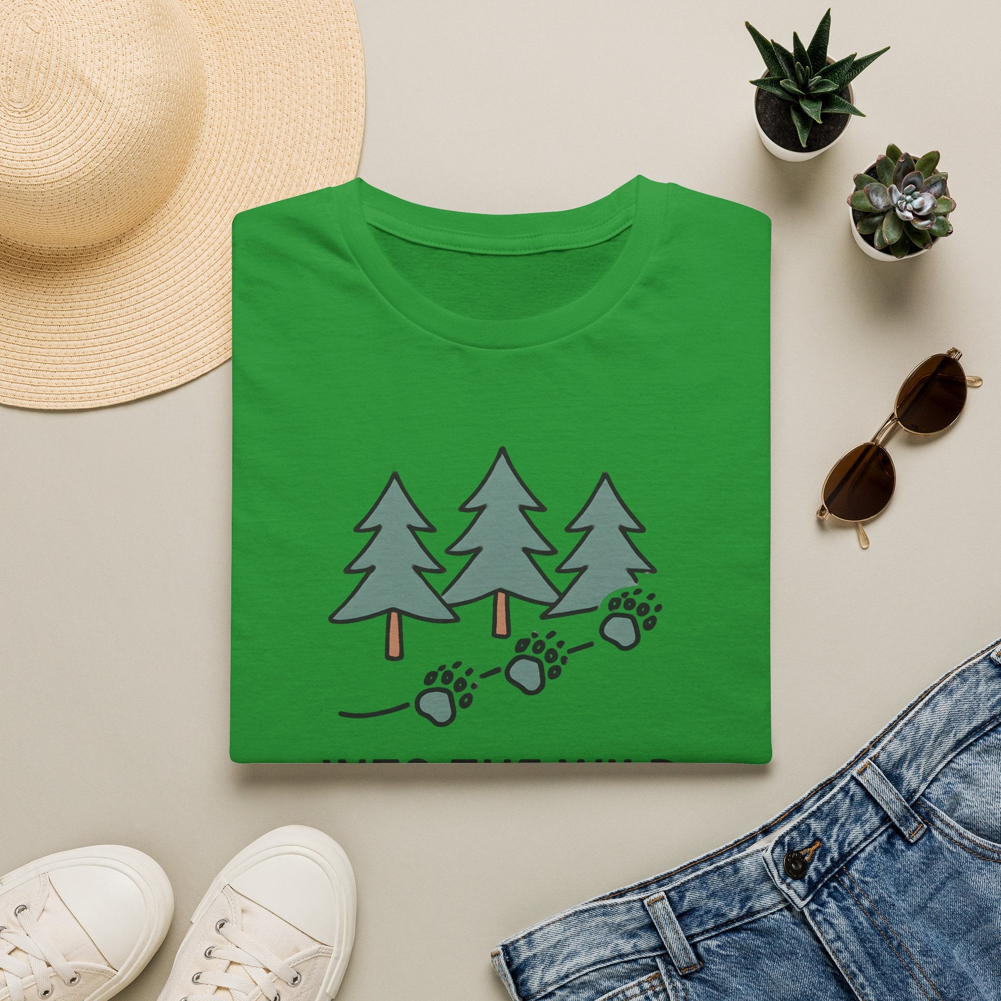 Pine Forest Footprints T-Shirt