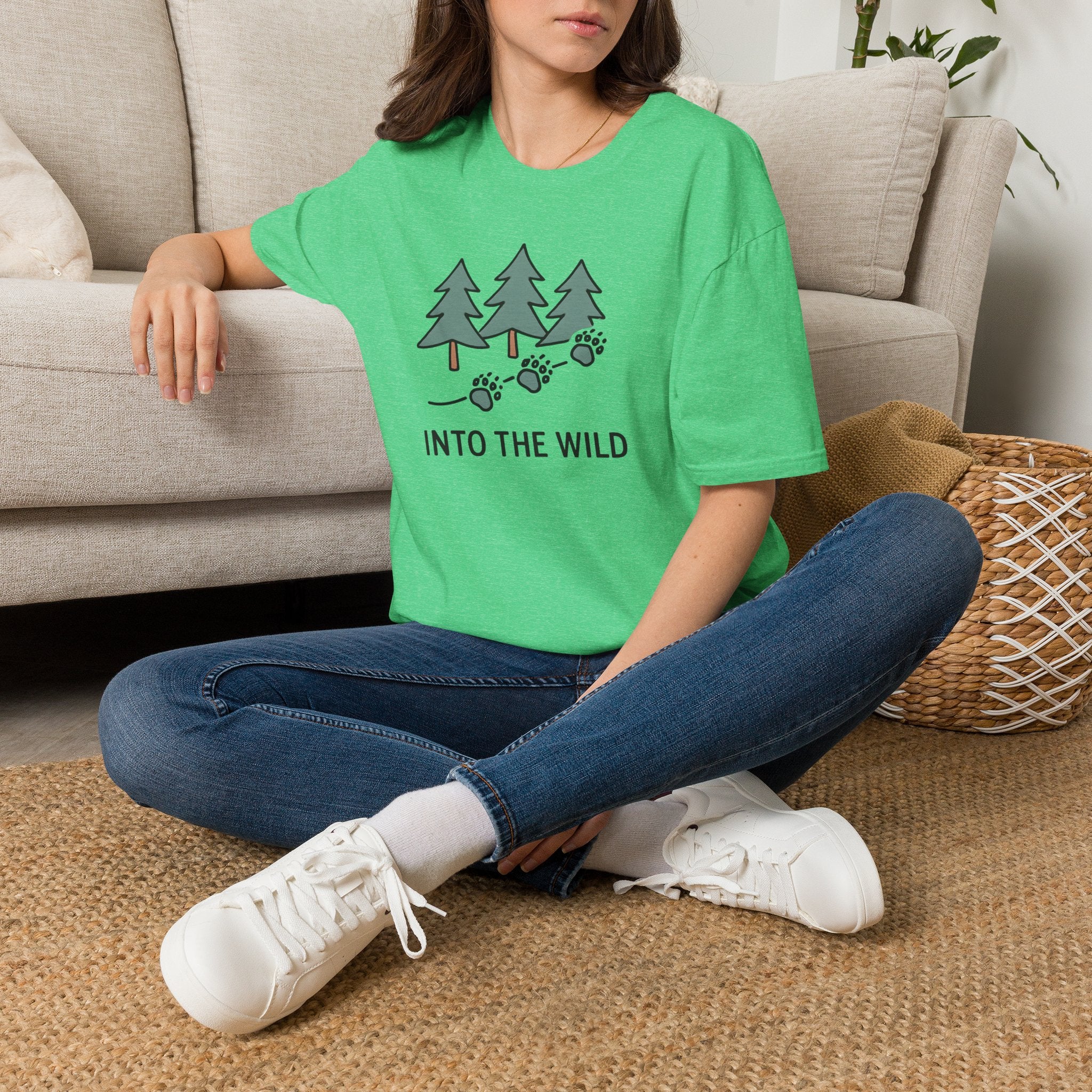 Pine Forest Footprints T-Shirt