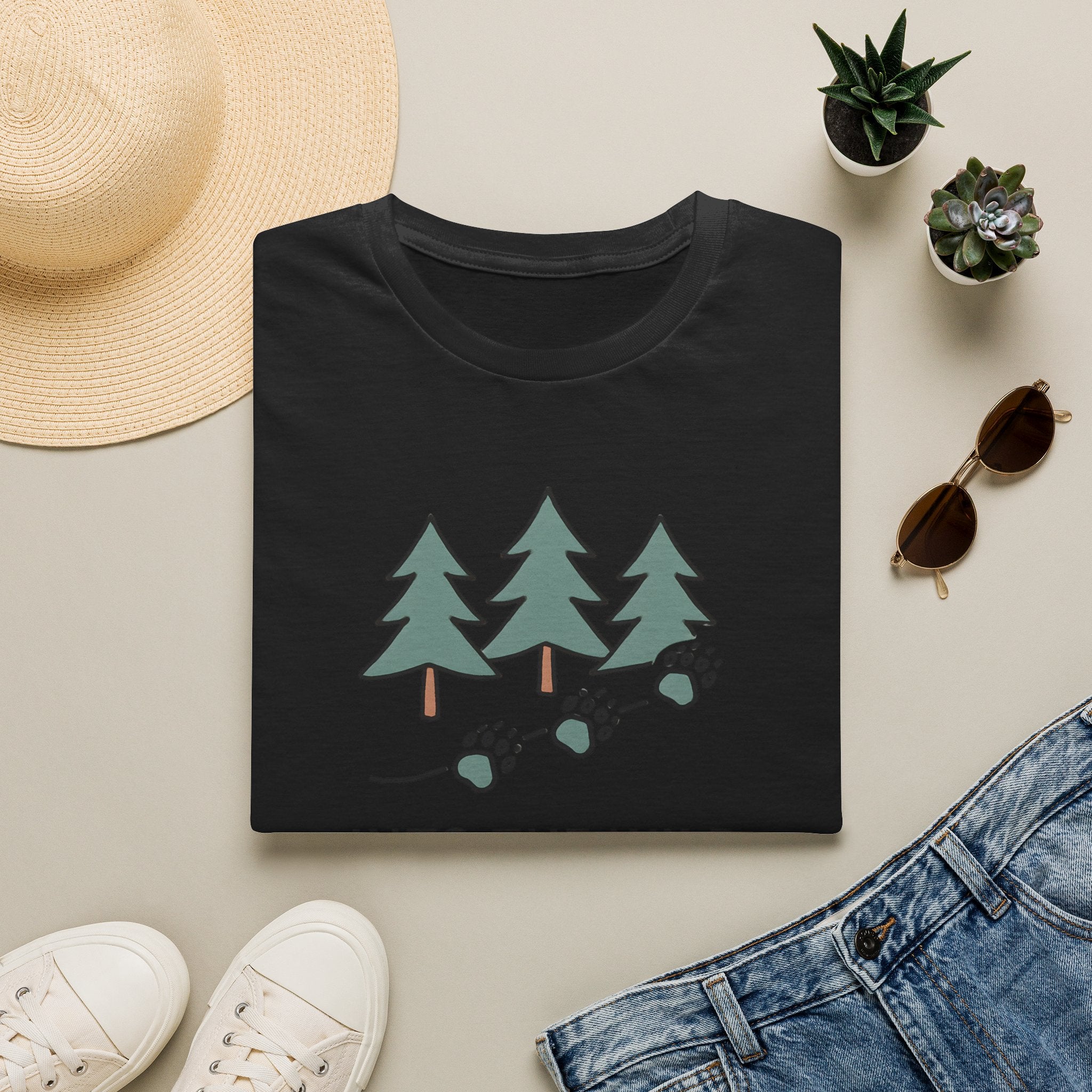 Pine Forest Footprints T-Shirt