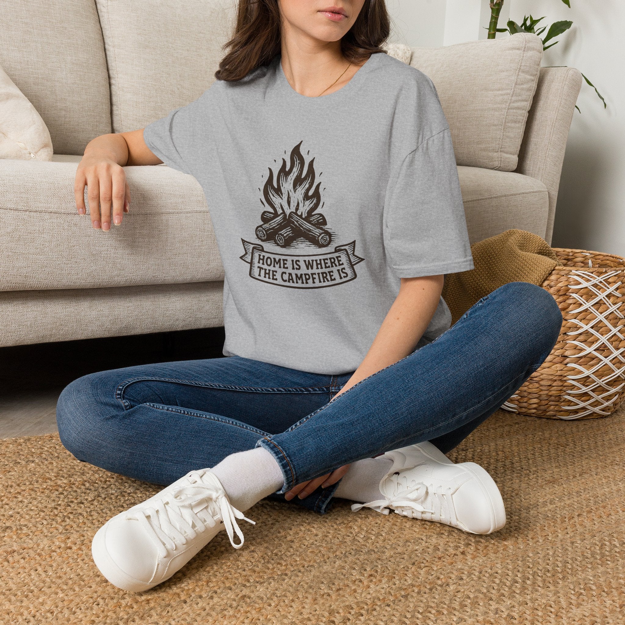 Campfire Home Banner T-Shirt