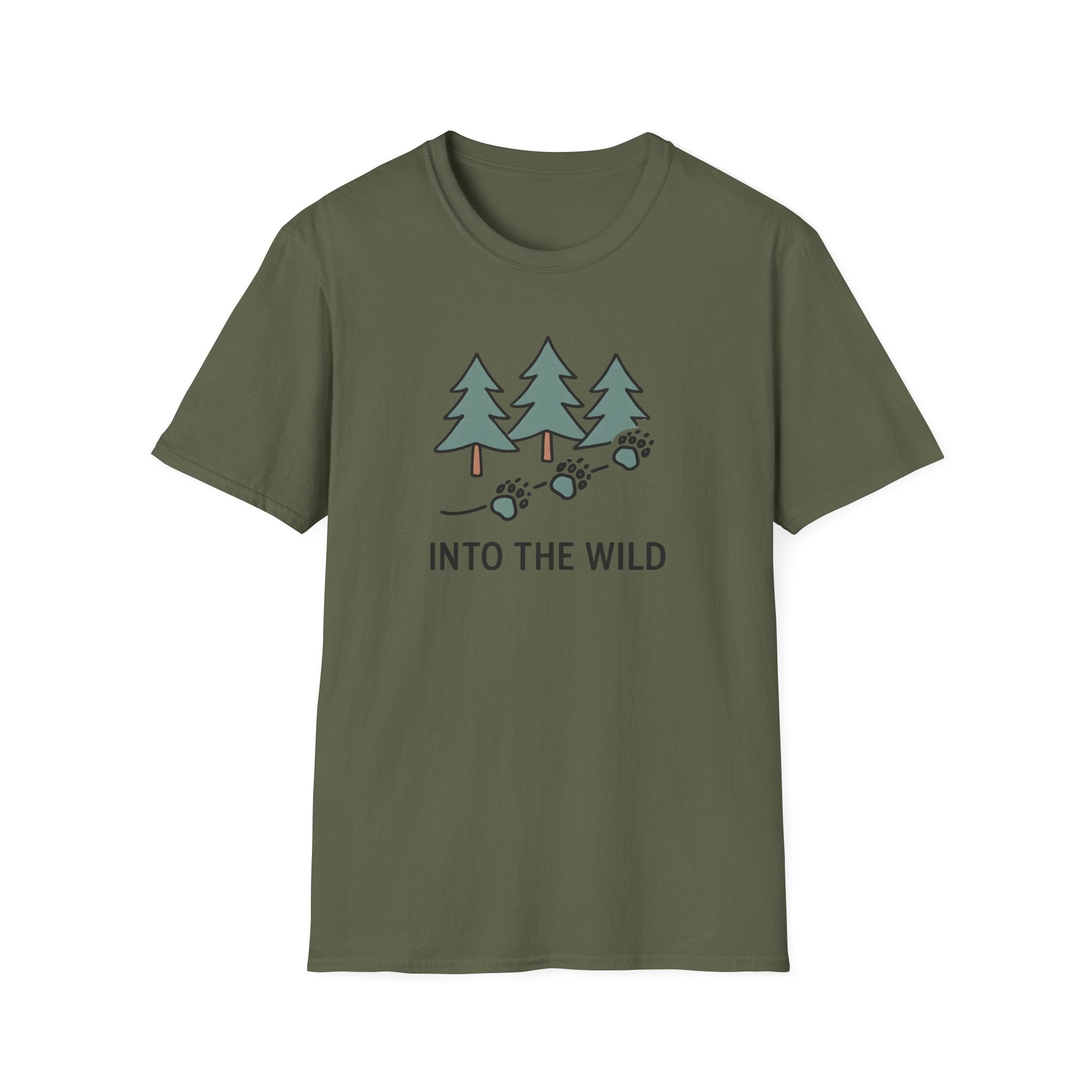 Pine Forest Footprints T-Shirt