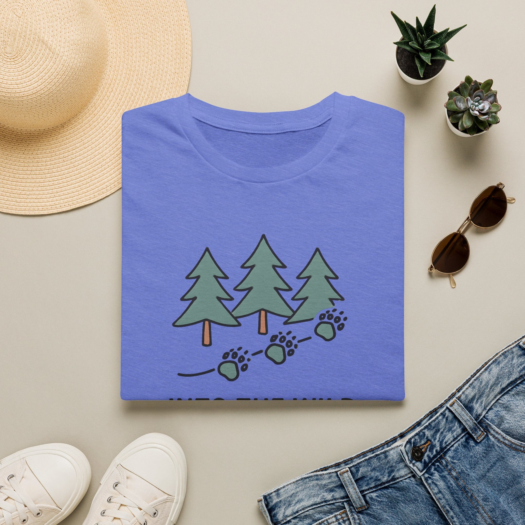 Pine Forest Footprints T-Shirt