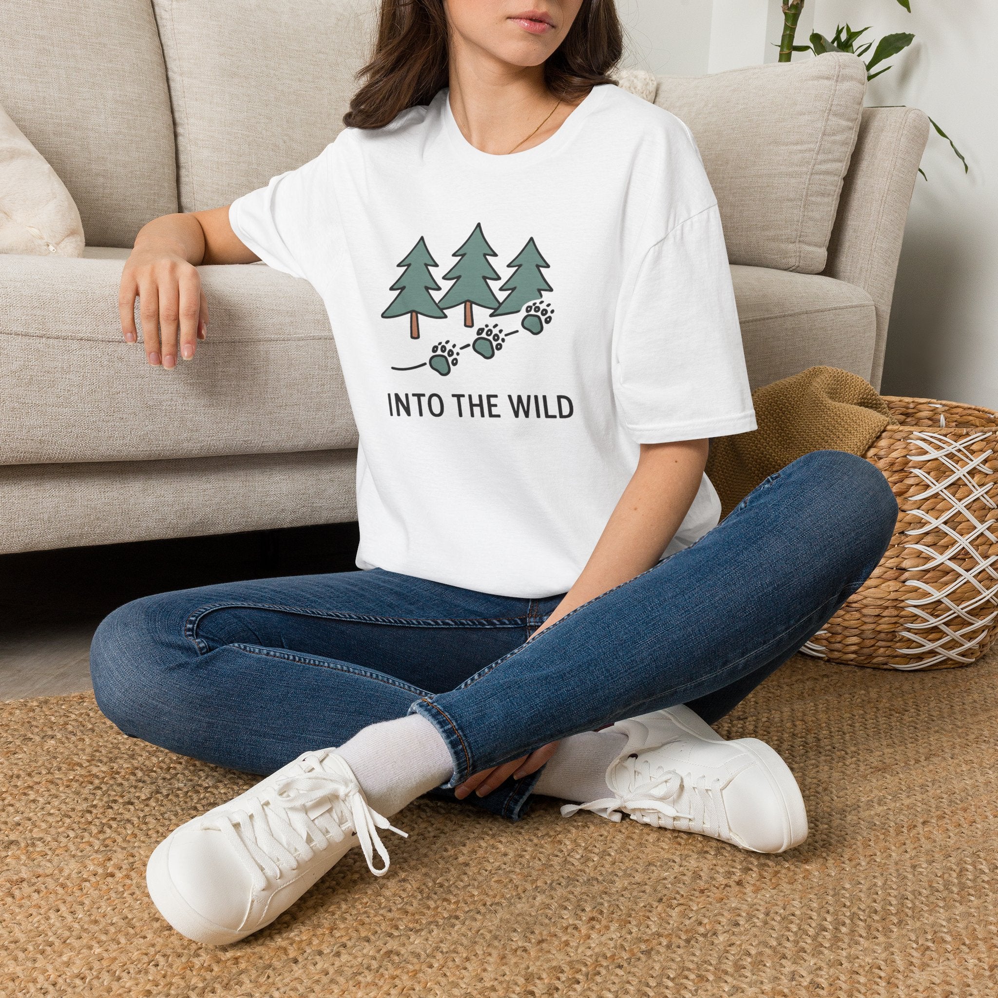 Pine Forest Footprints T-Shirt