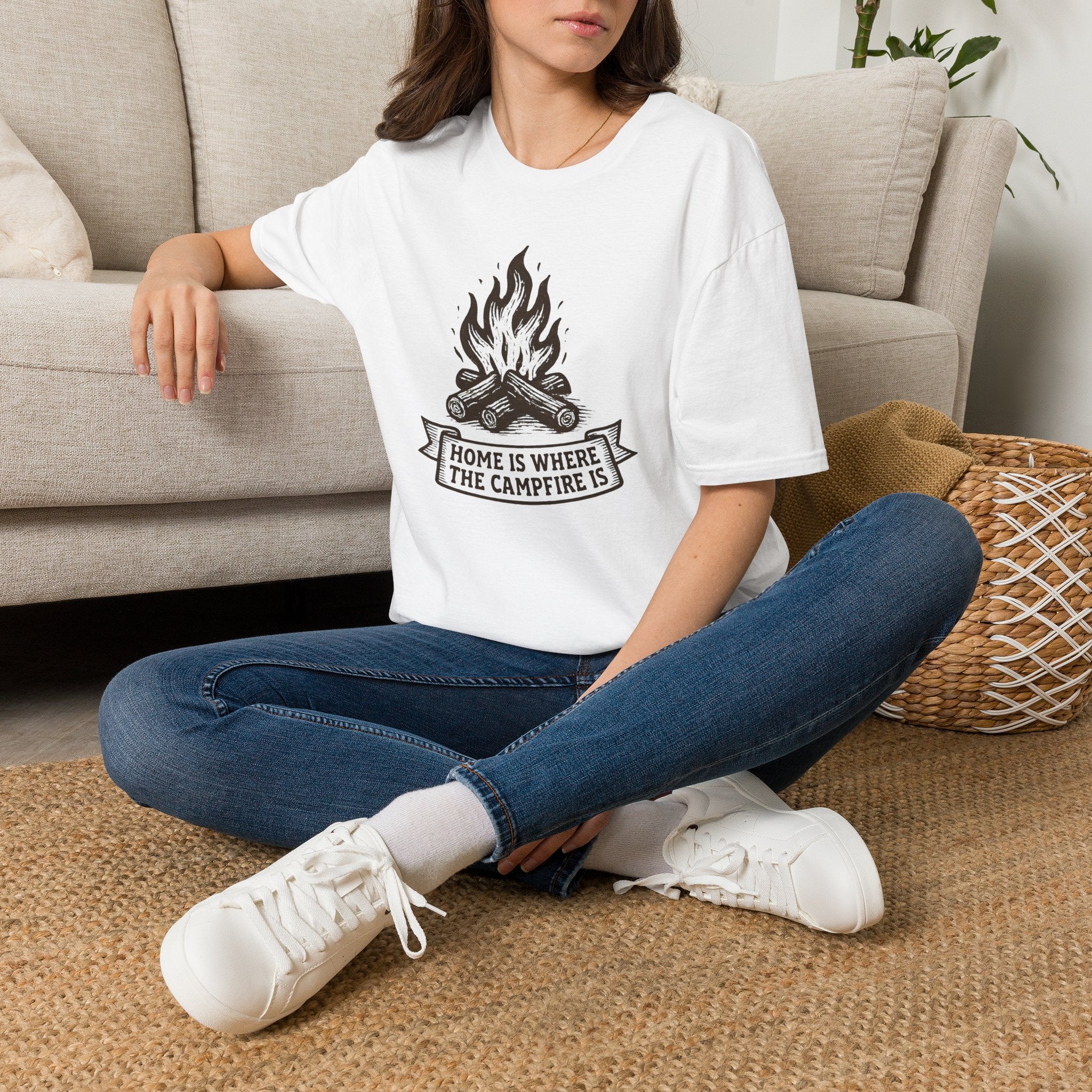 Campfire Home Banner T-Shirt