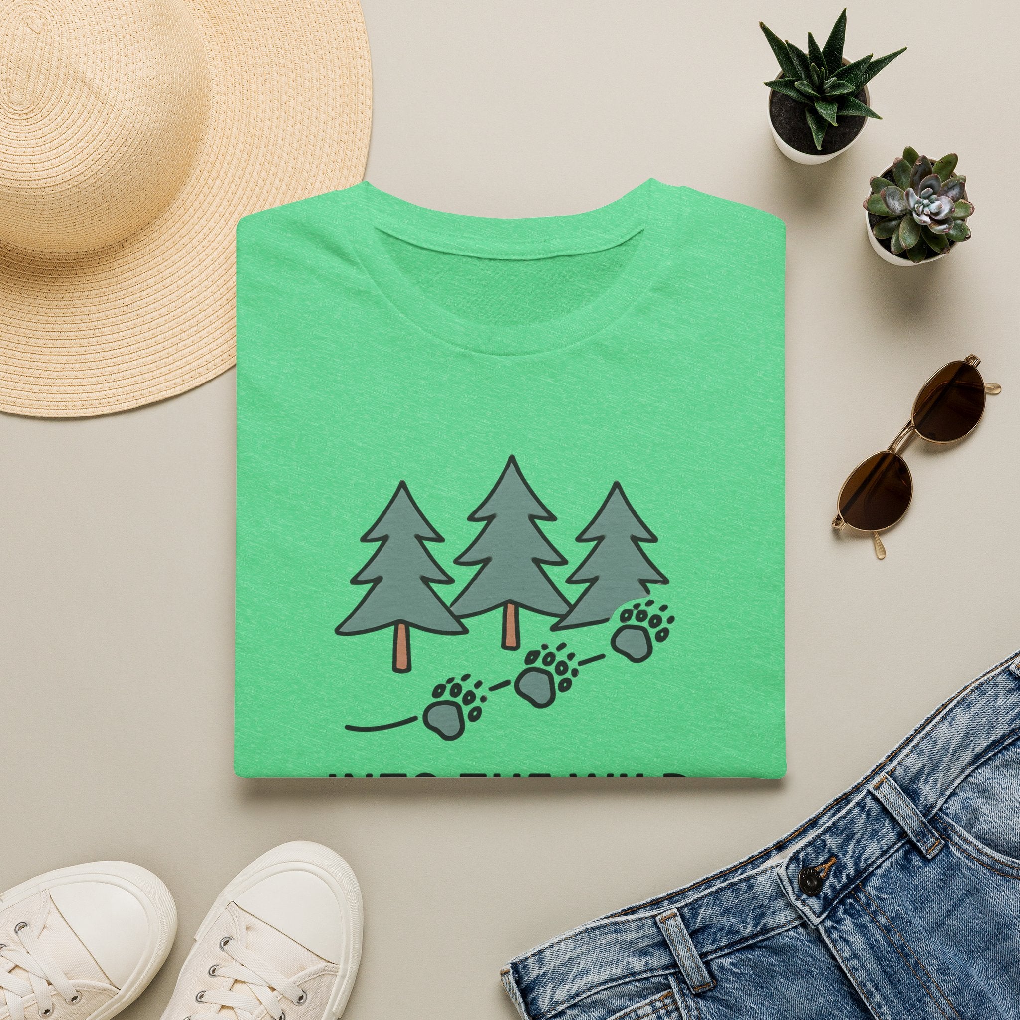 Pine Forest Footprints T-Shirt