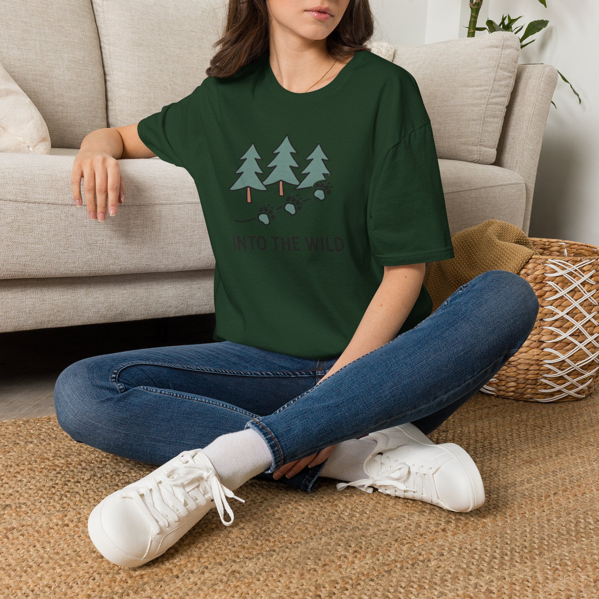 Pine Forest Footprints T-Shirt