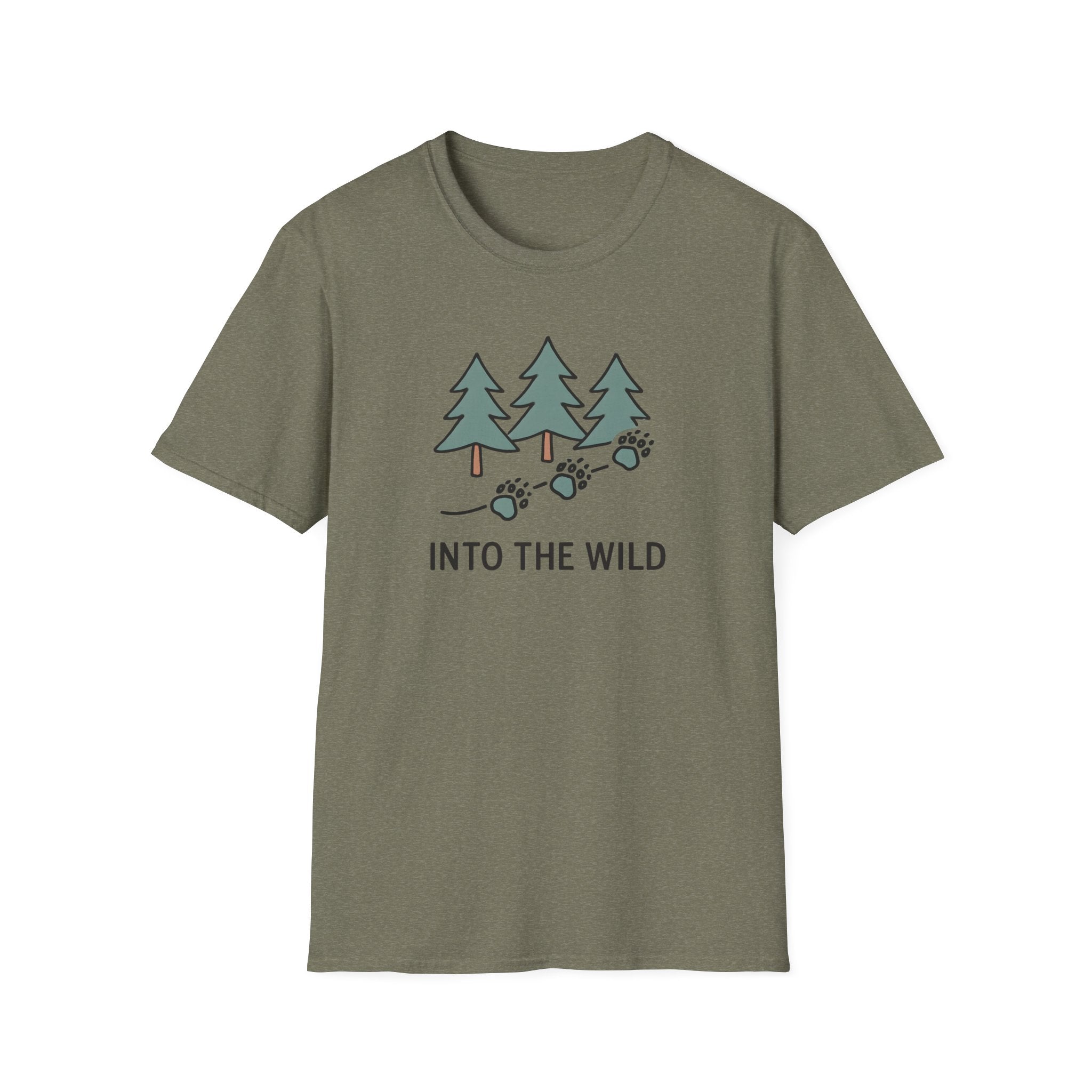 Pine Forest Footprints T-Shirt