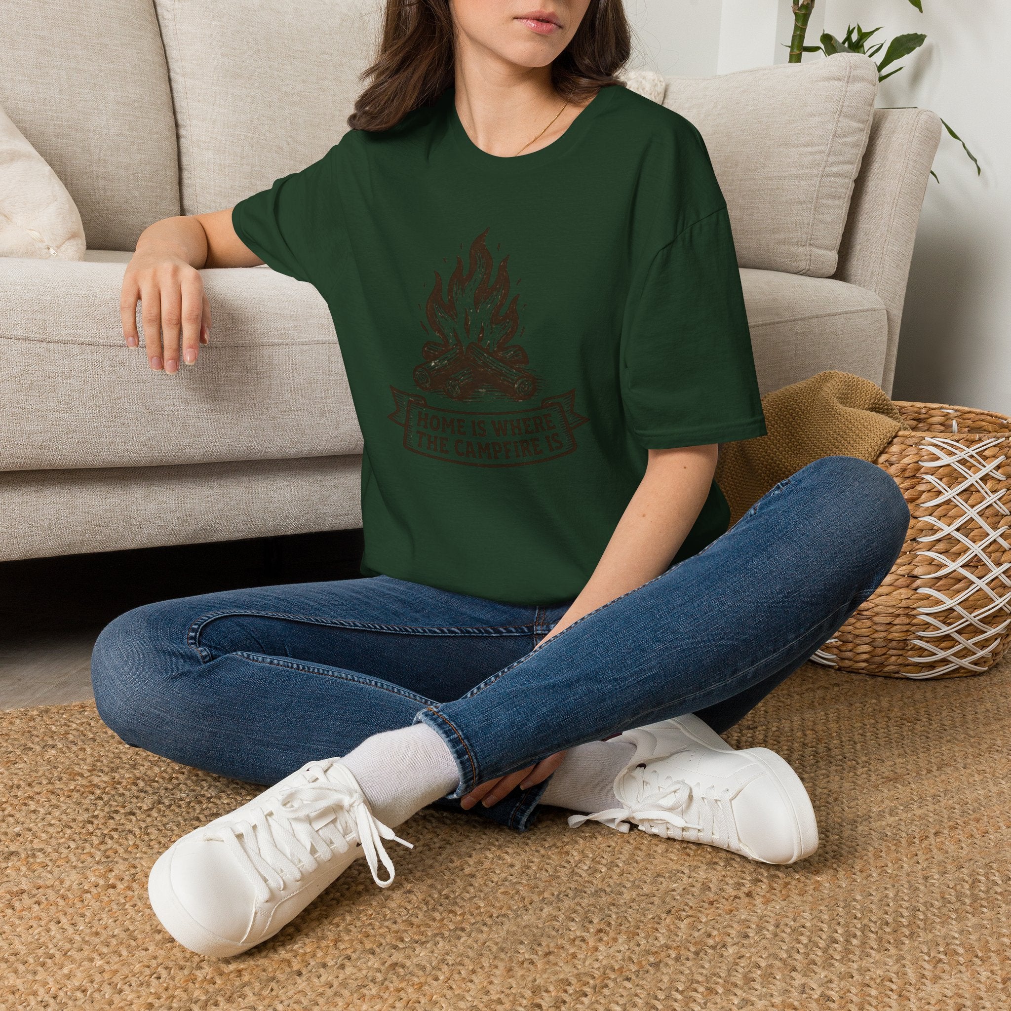 Campfire Home Banner T-Shirt