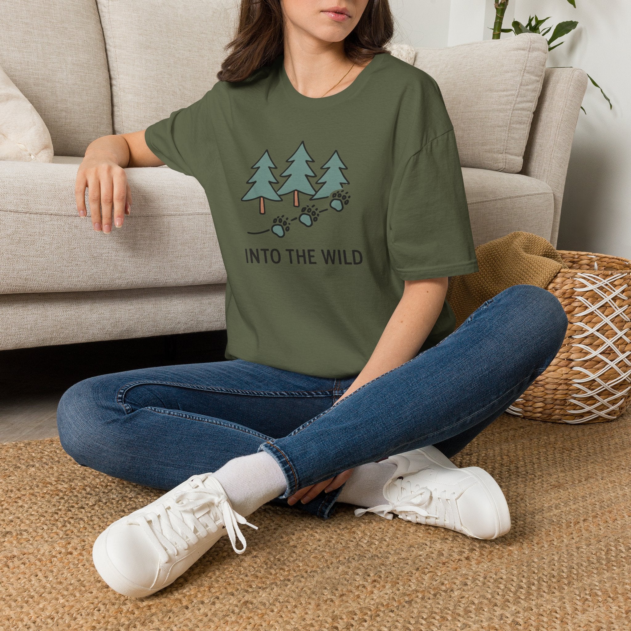 Pine Forest Footprints T-Shirt