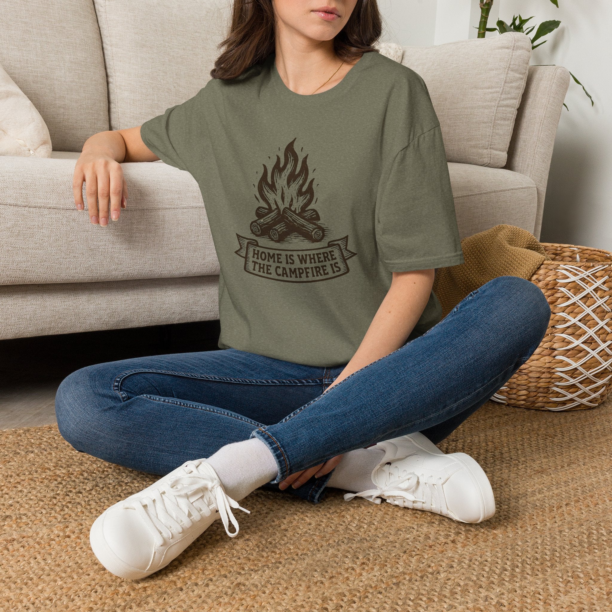 Campfire Home Banner T-Shirt