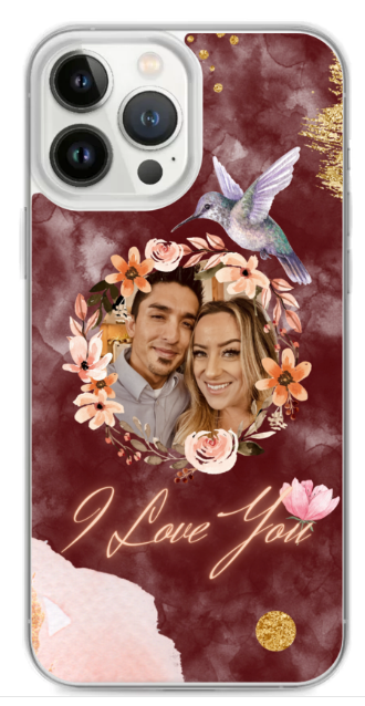 "Humming Bird Love" iPhone Case (Watercolor Dream Edition)