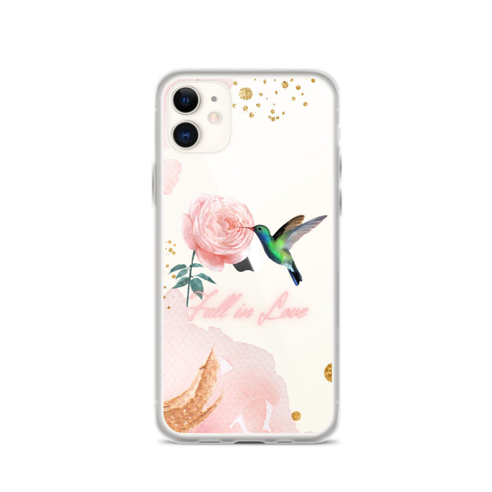 Humming Bird & Flower  - iPhone Case (Watercolor Dream Edition)
