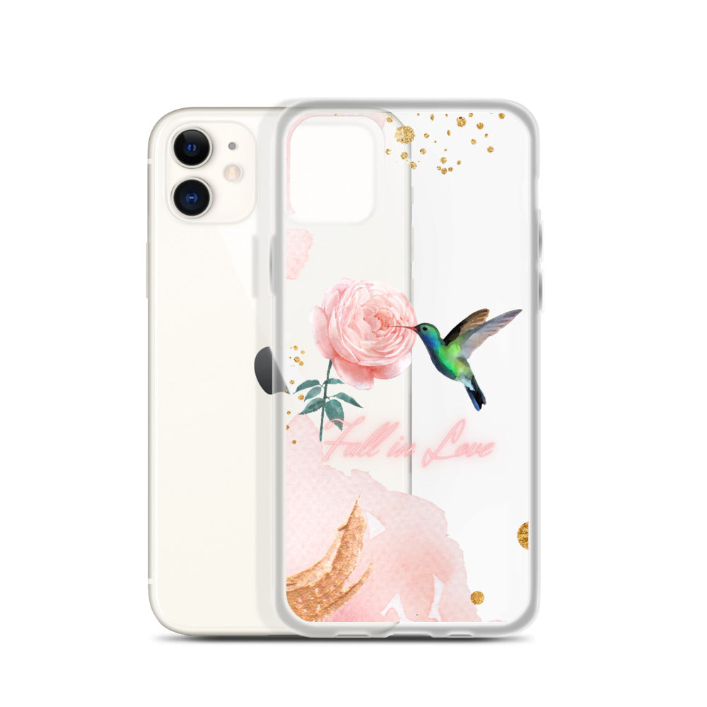 Humming Bird & Flower  - iPhone Case (Watercolor Dream Edition)