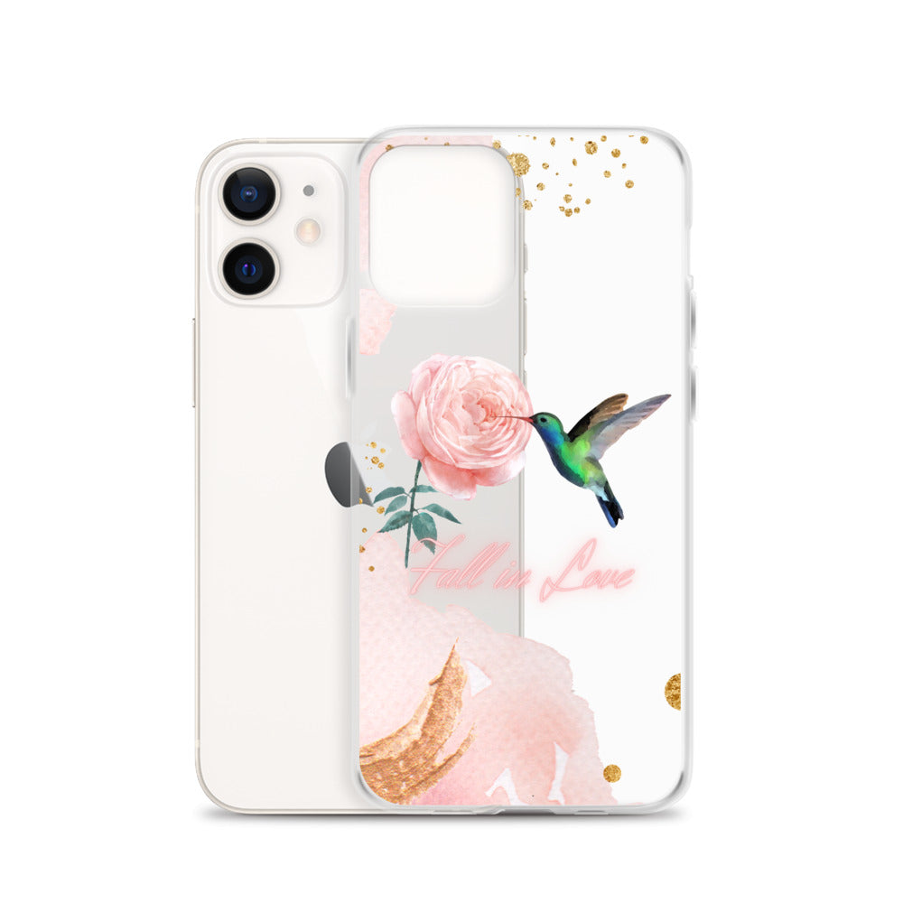 Humming Bird & Flower  - iPhone Case (Watercolor Dream Edition)