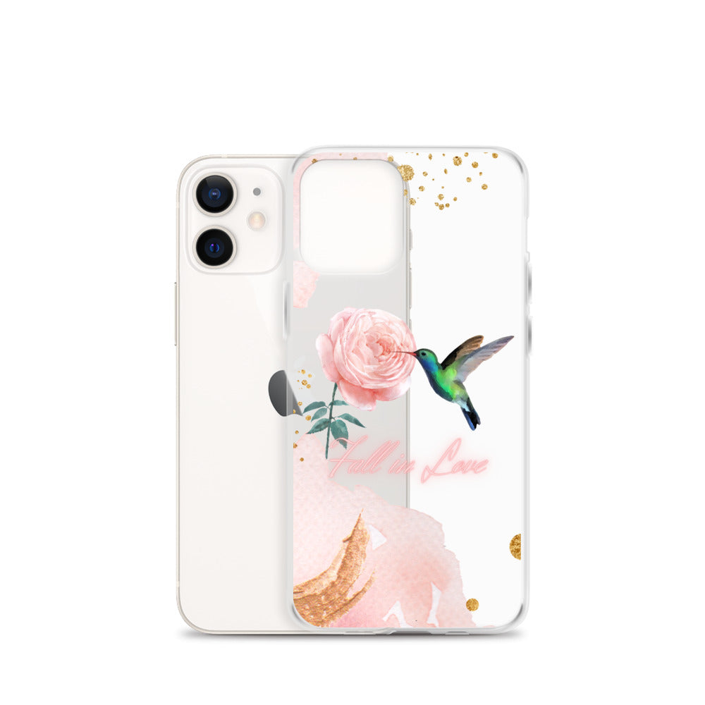 Humming Bird & Flower  - iPhone Case (Watercolor Dream Edition)