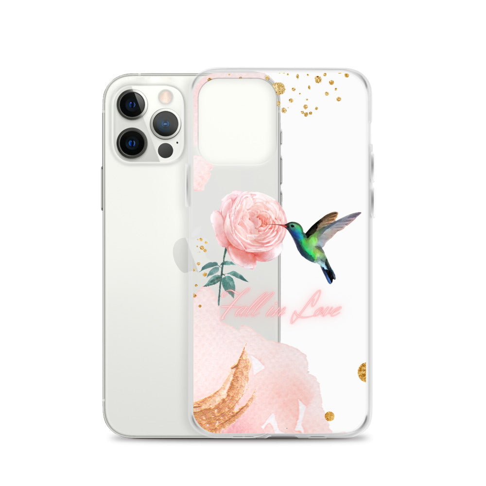 Humming Bird & Flower  - iPhone Case (Watercolor Dream Edition)