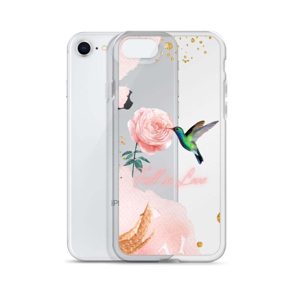 Humming Bird & Flower  - iPhone Case (Watercolor Dream Edition)