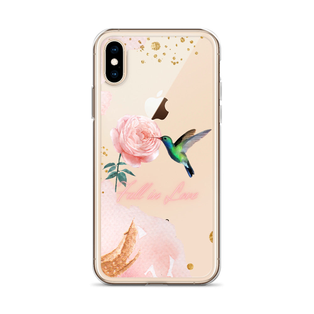 Humming Bird & Flower  - iPhone Case (Watercolor Dream Edition)