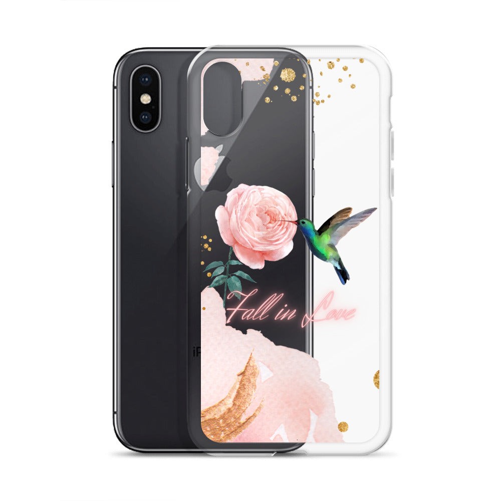 Humming Bird & Flower  - iPhone Case (Watercolor Dream Edition)