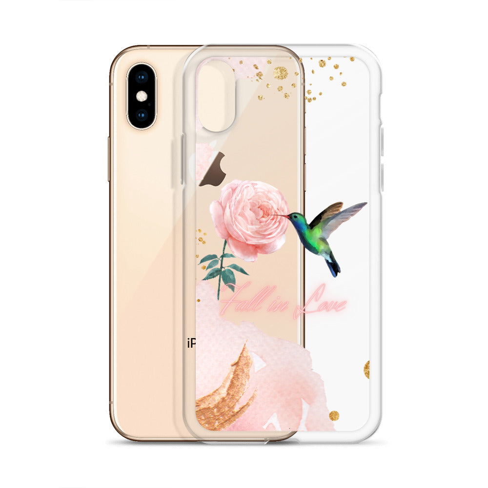 Humming Bird & Flower  - iPhone Case (Watercolor Dream Edition)