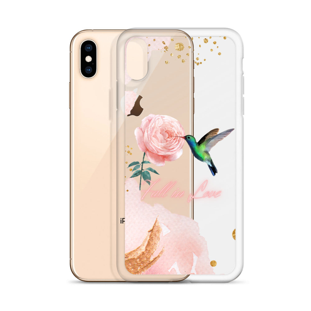 Humming Bird & Flower  - iPhone Case (Watercolor Dream Edition)