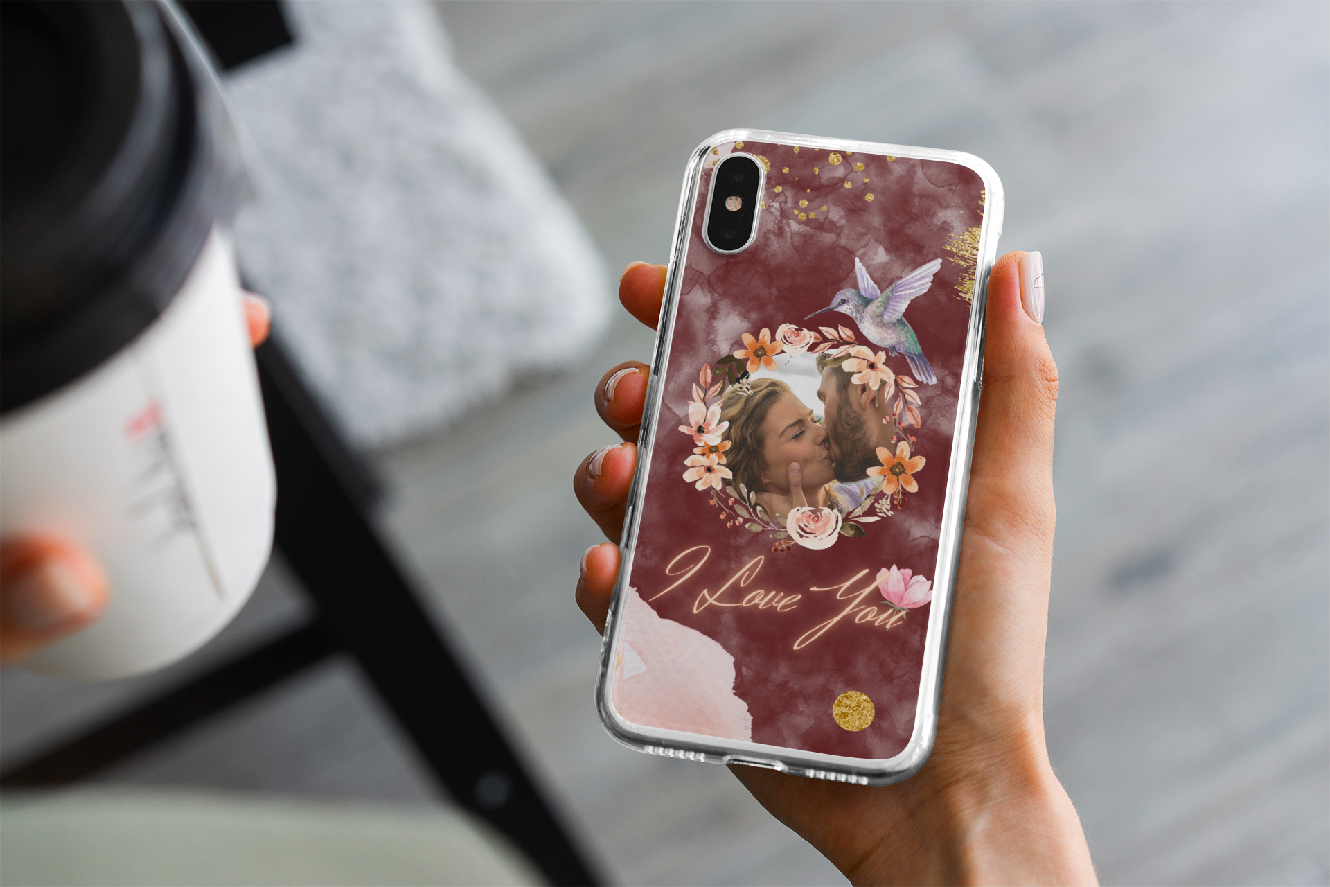 "Humming Bird Love" iPhone Case (Watercolor Dream Edition)