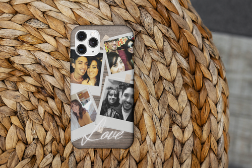 "Polaroid Memories" iPhone Case (Custom Photo Upload)